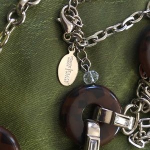 White House/Black Market. 18” Necklace Silver Tone